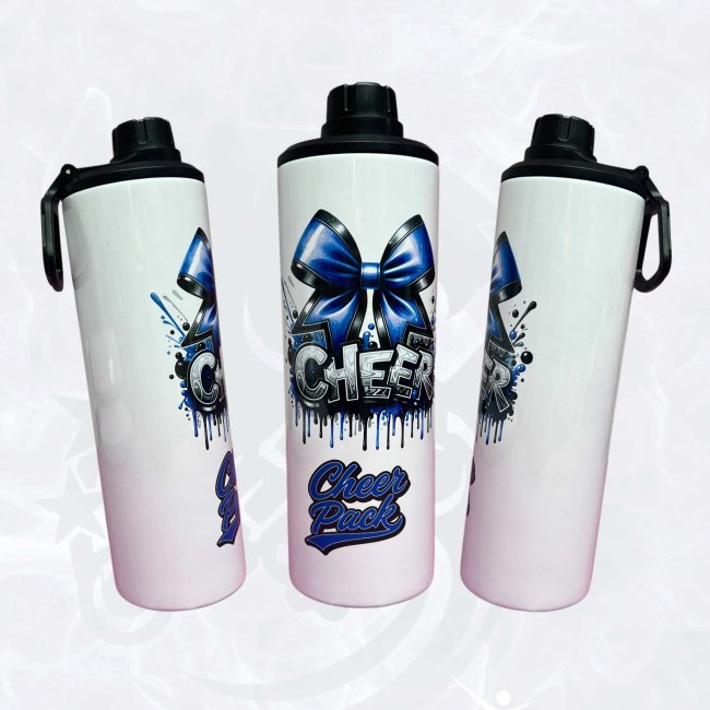 Trinkflasche/Tumbler 2 Aufsätze Cup 20oz -  Design Cheer Pack Splash